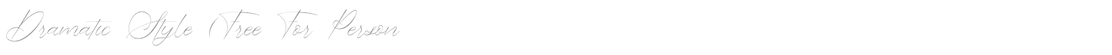 Dramatic Style font preview